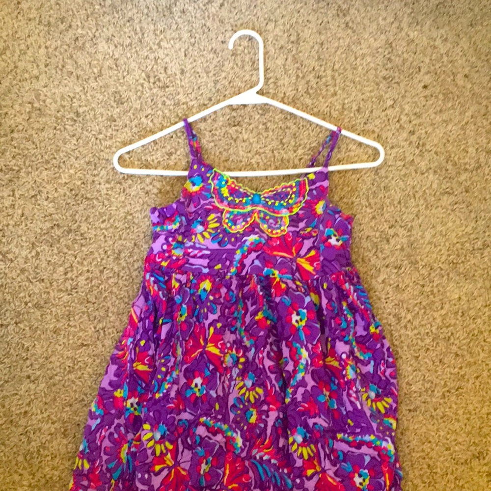 1989 Cocktail Party Multi Color Print Dress